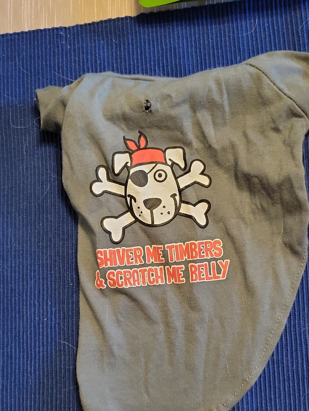Gray Dog Pirate Dog Tee - Shiver Me Timbers